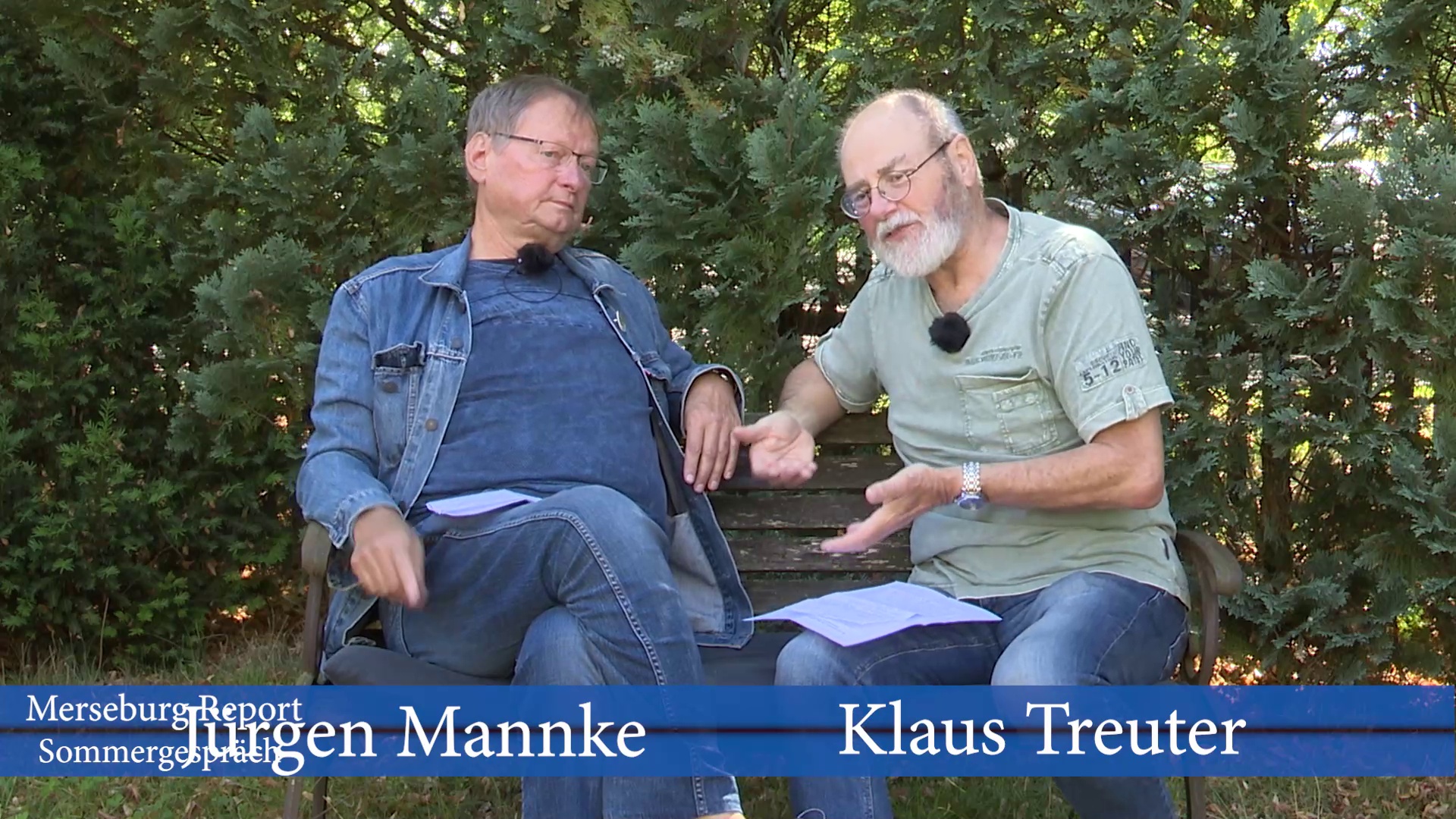 Merseburg Report: Klaus Treuter im Sommergespräch mit Jürgen Mannke