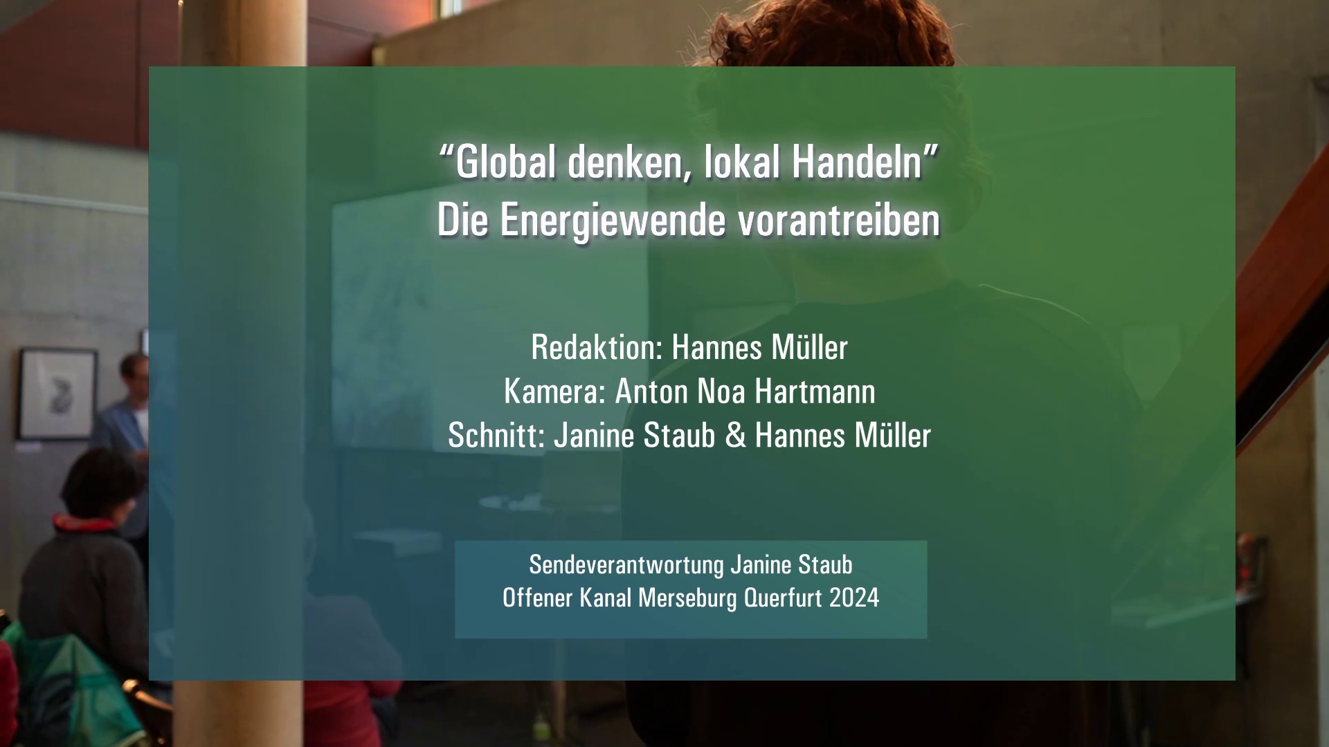 "Global denken, lokal Handeln" - Die Energiewende vorantreiben