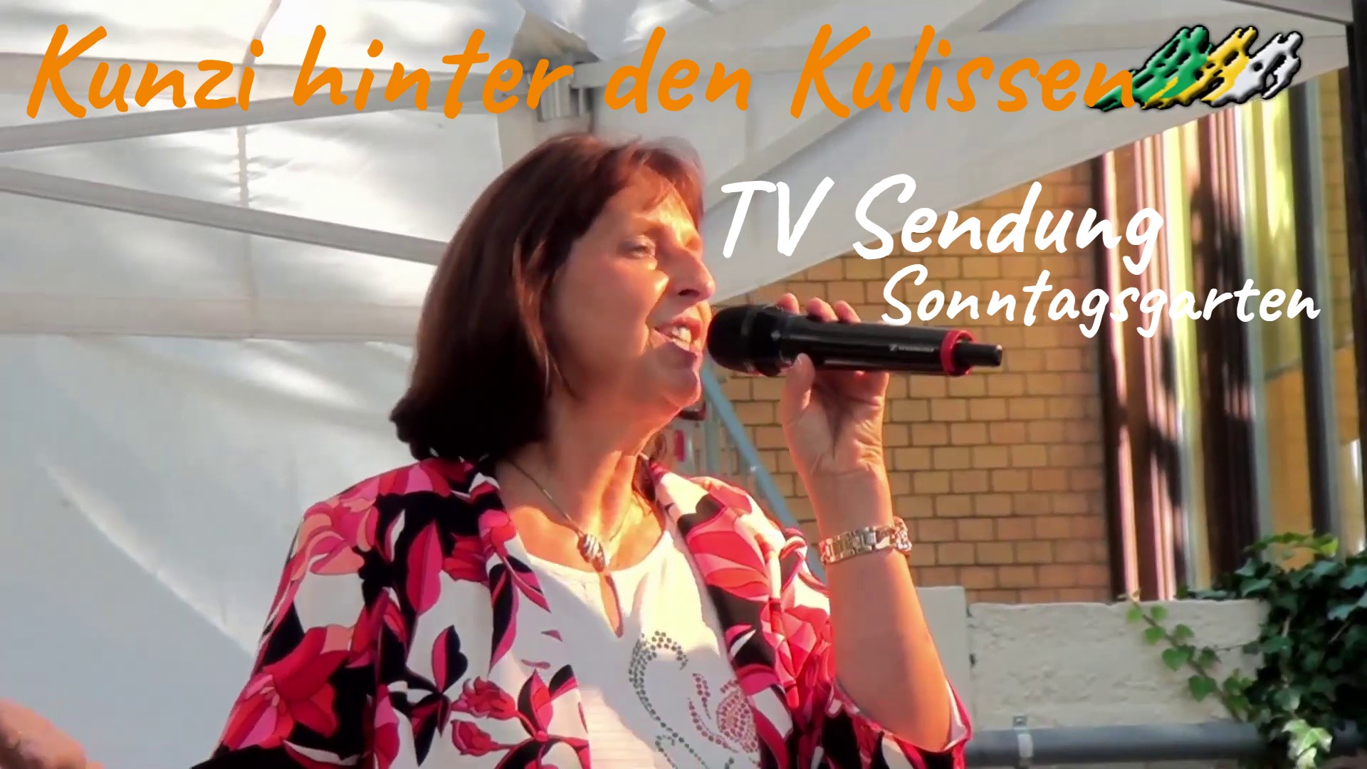 Kunzi hinter den Kulissen - TV Sendung Sonntagsgarten - Unterhaltung `s Beitrag
